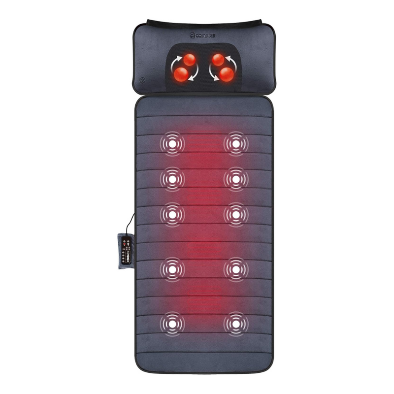 RelaxPro Esteira Massageadora com 10 Motores Vibratórios e 4 Zonas de Aquecimento